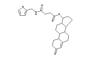Image of 4-(2-furfurylamino)-4-keto-butyric Acid (3-keto-1,2,6,7,8,9,10,11,12,13,14,15,16,17-tetradecahydrocyclopenta[a]phenanthren-17-yl) Ester