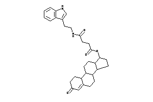 Image of 4-[2-(1H-indol-3-yl)ethylamino]-4-keto-butyric Acid (3-keto-1,2,6,7,8,9,10,11,12,13,14,15,16,17-tetradecahydrocyclopenta[a]phenanthren-17-yl) Ester