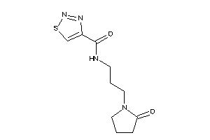 Image of N-[3-(2-ketopyrrolidino)propyl]thiadiazole-4-carboxamide
