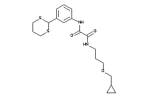 Image of N-[3-(cyclopropylmethoxy)propyl]-N'-[3-(1,3-dithian-2-yl)phenyl]oxamide