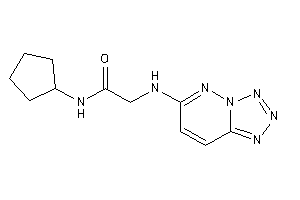 Image of N-cyclopentyl-2-(tetrazolo[5,1-f]pyridazin-6-ylamino)acetamide