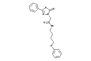 2-(2-keto-5-phenyl-1,3,4-oxadiazol-3-yl)-N-(4-phenoxybutyl)acetamide