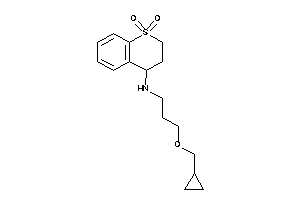 Image of 3-(cyclopropylmethoxy)propyl-(1,1-diketo-3,4-dihydro-2H-thiochromen-4-yl)amine