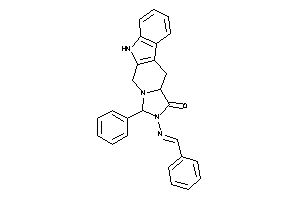 2-(benzalamino)-1-phenyl-3a,4,9,10-tetrahydro-1H-imidazo[1,5-b]$b-carbolin-3-one