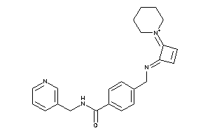 Image of 4-[[(4-piperidin-1-ium-1-ylidenecyclobut-2-en-1-ylidene)amino]methyl]-N-(3-pyridylmethyl)benzamide