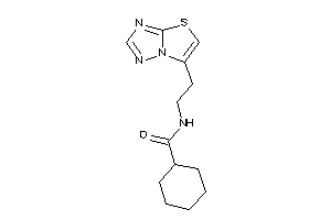 N-(2-thiazolo[2,3-e][1,2,4]triazol-6-ylethyl)cyclohexanecarboxamide