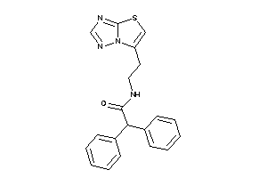 2,2-diphenyl-N-(2-thiazolo[2,3-e][1,2,4]triazol-6-ylethyl)acetamide