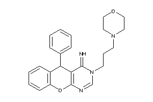 [3-(3-morpholinopropyl)-5-phenyl-5H-chromeno[2,3-d]pyrimidin-4-ylidene]amine