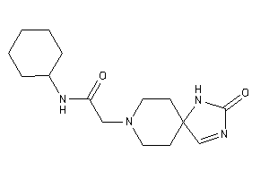 N-cyclohexyl-2-(3-keto-2,4,8-triazaspiro[4.5]dec-1-en-8-yl)acetamide