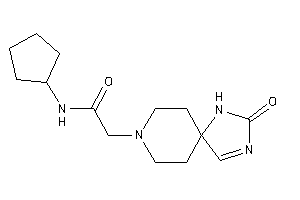 N-cyclopentyl-2-(3-keto-2,4,8-triazaspiro[4.5]dec-1-en-8-yl)acetamide