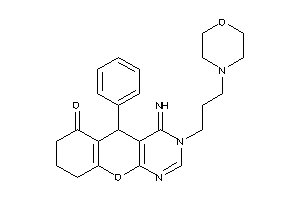 4-imino-3-(3-morpholinopropyl)-5-phenyl-5,7,8,9-tetrahydrochromeno[2,3-d]pyrimidin-6-one
