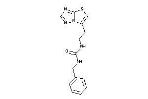 1-benzyl-3-(2-thiazolo[2,3-e][1,2,4]triazol-6-ylethyl)urea