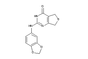 Image of 2-(1,3-benzodioxol-5-ylamino)-5,7-dihydro-3H-thieno[3,4-d]pyrimidin-4-one