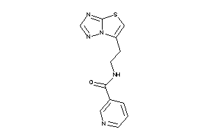 N-(2-thiazolo[2,3-e][1,2,4]triazol-6-ylethyl)nicotinamide