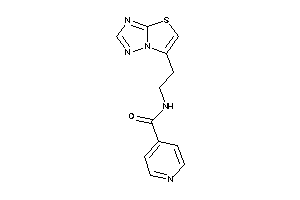 Image of N-(2-thiazolo[2,3-e][1,2,4]triazol-6-ylethyl)isonicotinamide