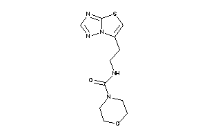 N-(2-thiazolo[2,3-e][1,2,4]triazol-6-ylethyl)morpholine-4-carboxamide
