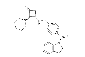 Image of 3-[[4-(indoline-1-carbonyl)benzyl]amino]-4-piperidin-1-ium-1-ylidene-cyclobut-2-en-1-one