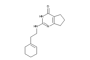 2-(2-cyclohexen-1-ylethylamino)-3,5,6,7-tetrahydrocyclopenta[d]pyrimidin-4-one