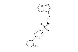 4-(2-ketopyrrolidino)-N-(2-thiazolo[2,3-e][1,2,4]triazol-6-ylethyl)benzenesulfonamide