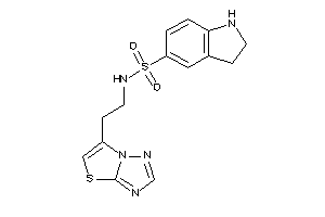N-(2-thiazolo[2,3-e][1,2,4]triazol-6-ylethyl)indoline-5-sulfonamide