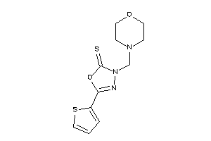3-(morpholinomethyl)-5-(2-thienyl)-1,3,4-oxadiazole-2-thione