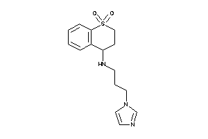 (1,1-diketo-3,4-dihydro-2H-thiochromen-4-yl)-(3-imidazol-1-ylpropyl)amine