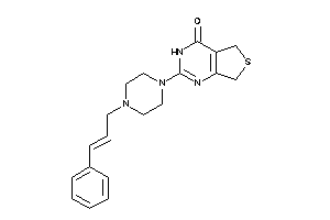Image of 2-(4-cinnamylpiperazino)-5,7-dihydro-3H-thieno[3,4-d]pyrimidin-4-one