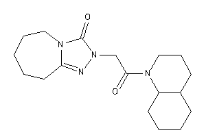 2-[2-(3,4,4a,5,6,7,8,8a-octahydro-2H-quinolin-1-yl)-2-keto-ethyl]-6,7,8,9-tetrahydro-5H-[1,2,4]triazolo[4,3-a]azepin-3-one