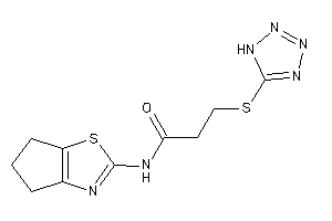Image of N-(5,6-dihydro-4H-cyclopenta[d]thiazol-2-yl)-3-(1H-tetrazol-5-ylthio)propionamide