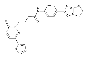N-[4-(2,3-dihydroimidazo[2,1-b]thiazol-6-yl)phenyl]-4-[6-keto-3-(2-thienyl)pyridazin-1-yl]butyramide