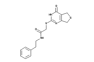 2-[(4-keto-5,7-dihydro-3H-thieno[3,4-d]pyrimidin-2-yl)thio]-N-phenethyl-acetamide