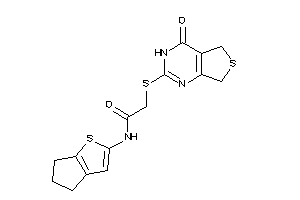 Image of N-(5,6-dihydro-4H-cyclopenta[b]thiophen-2-yl)-2-[(4-keto-5,7-dihydro-3H-thieno[3,4-d]pyrimidin-2-yl)thio]acetamide