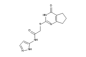 2-[(4-keto-3,5,6,7-tetrahydrocyclopenta[d]pyrimidin-2-yl)thio]-N-(1H-pyrazol-5-yl)acetamide