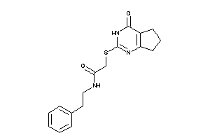 Image of 2-[(4-keto-3,5,6,7-tetrahydrocyclopenta[d]pyrimidin-2-yl)thio]-N-phenethyl-acetamide