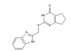 2-(1H-benzimidazol-2-ylmethylthio)-3,5,6,7-tetrahydrocyclopenta[d]pyrimidin-4-one