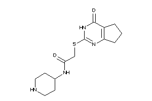 2-[(4-keto-3,5,6,7-tetrahydrocyclopenta[d]pyrimidin-2-yl)thio]-N-(4-piperidyl)acetamide