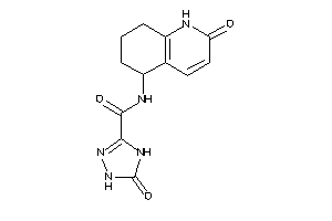 Image of 5-keto-N-(2-keto-5,6,7,8-tetrahydro-1H-quinolin-5-yl)-1,4-dihydro-1,2,4-triazole-3-carboxamide