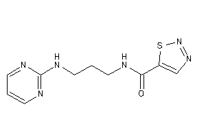 N-[3-(2-pyrimidylamino)propyl]thiadiazole-5-carboxamide