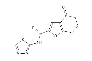 Image of 4-keto-N-(1,3,4-thiadiazol-2-yl)-6,7-dihydro-5H-benzofuran-2-carboxamide
