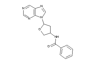 N-(5-purin-9-yltetrahydrofuran-3-yl)benzamide