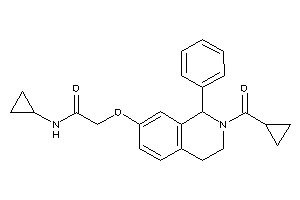 Image of 2-[[2-(cyclopropanecarbonyl)-1-phenyl-3,4-dihydro-1H-isoquinolin-7-yl]oxy]-N-cyclopropyl-acetamide