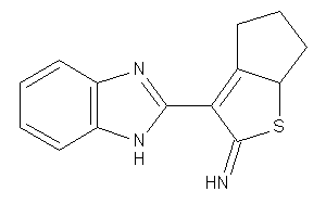 Image of [3-(1H-benzimidazol-2-yl)-4,5,6,6a-tetrahydrocyclopenta[b]thiophen-2-ylidene]amine