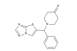 Image of 1-[phenyl(thiazolo[2,3-e][1,2,4]triazol-5-yl)methyl]-4-piperidone