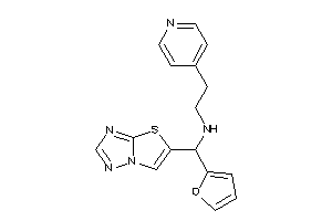 [2-furyl(thiazolo[2,3-e][1,2,4]triazol-5-yl)methyl]-[2-(4-pyridyl)ethyl]amine