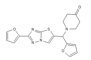 1-[2-furyl-[2-(2-furyl)thiazolo[2,3-e][1,2,4]triazol-5-yl]methyl]-4-piperidone