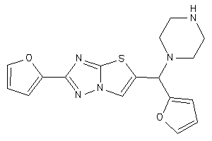 2-(2-furyl)-5-[2-furyl(piperazino)methyl]thiazolo[2,3-e][1,2,4]triazole