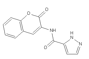 N-(2-ketochromen-3-yl)-1H-pyrazole-5-carboxamide