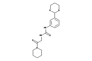 Image of 1-[3-(1,3-dithian-2-yl)phenyl]-3-(2-keto-2-piperidino-ethyl)urea
