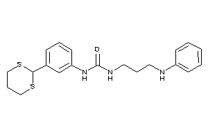 1-(3-anilinopropyl)-3-[3-(1,3-dithian-2-yl)phenyl]urea