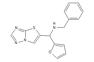 Benzyl-[2-furyl(thiazolo[2,3-e][1,2,4]triazol-5-yl)methyl]amine